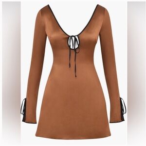 NWT House of CB Sakina Dress in Coffee
